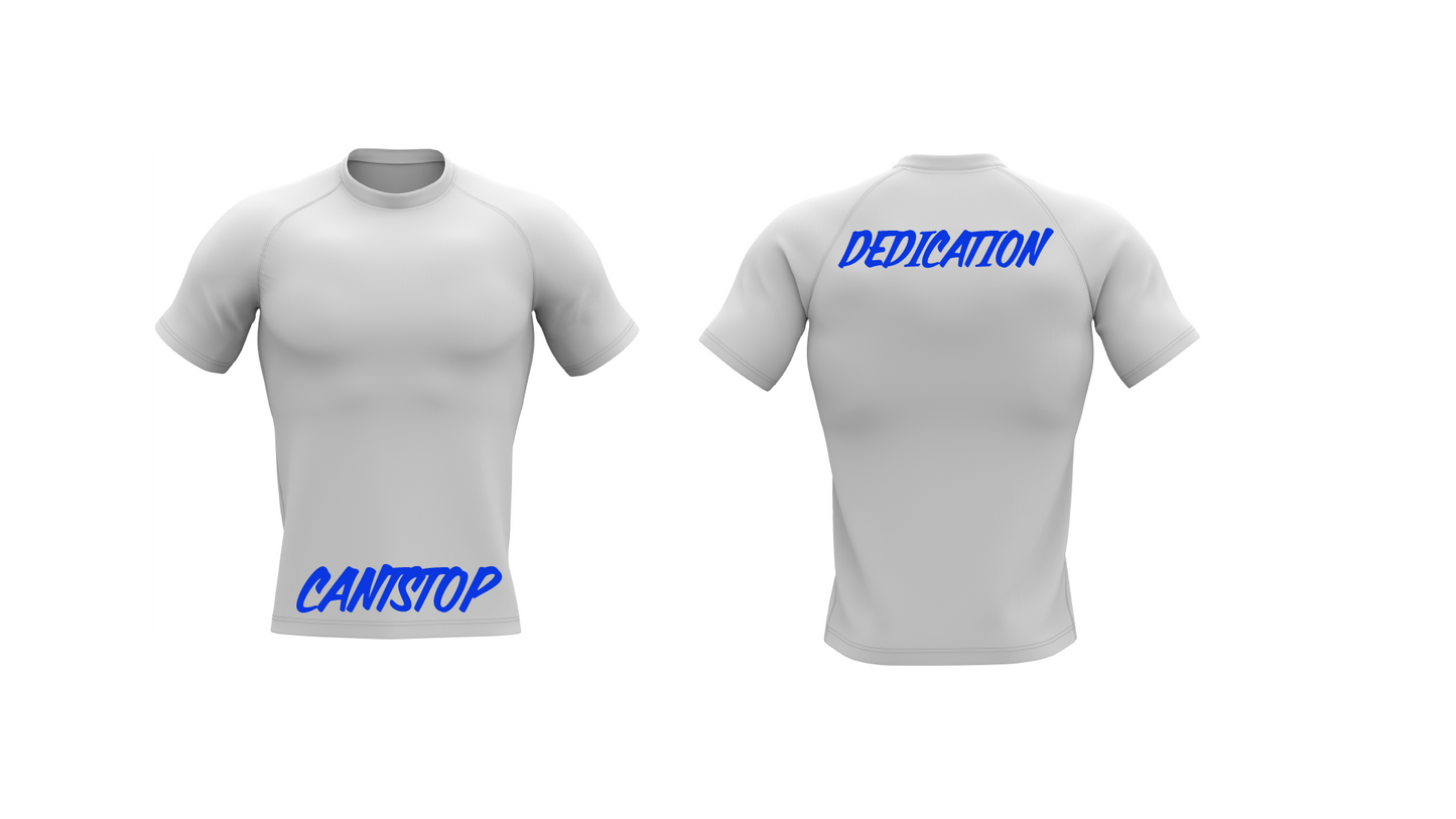 Short sleeve Compression T-shirt - CANTSTOP - DEDICATION